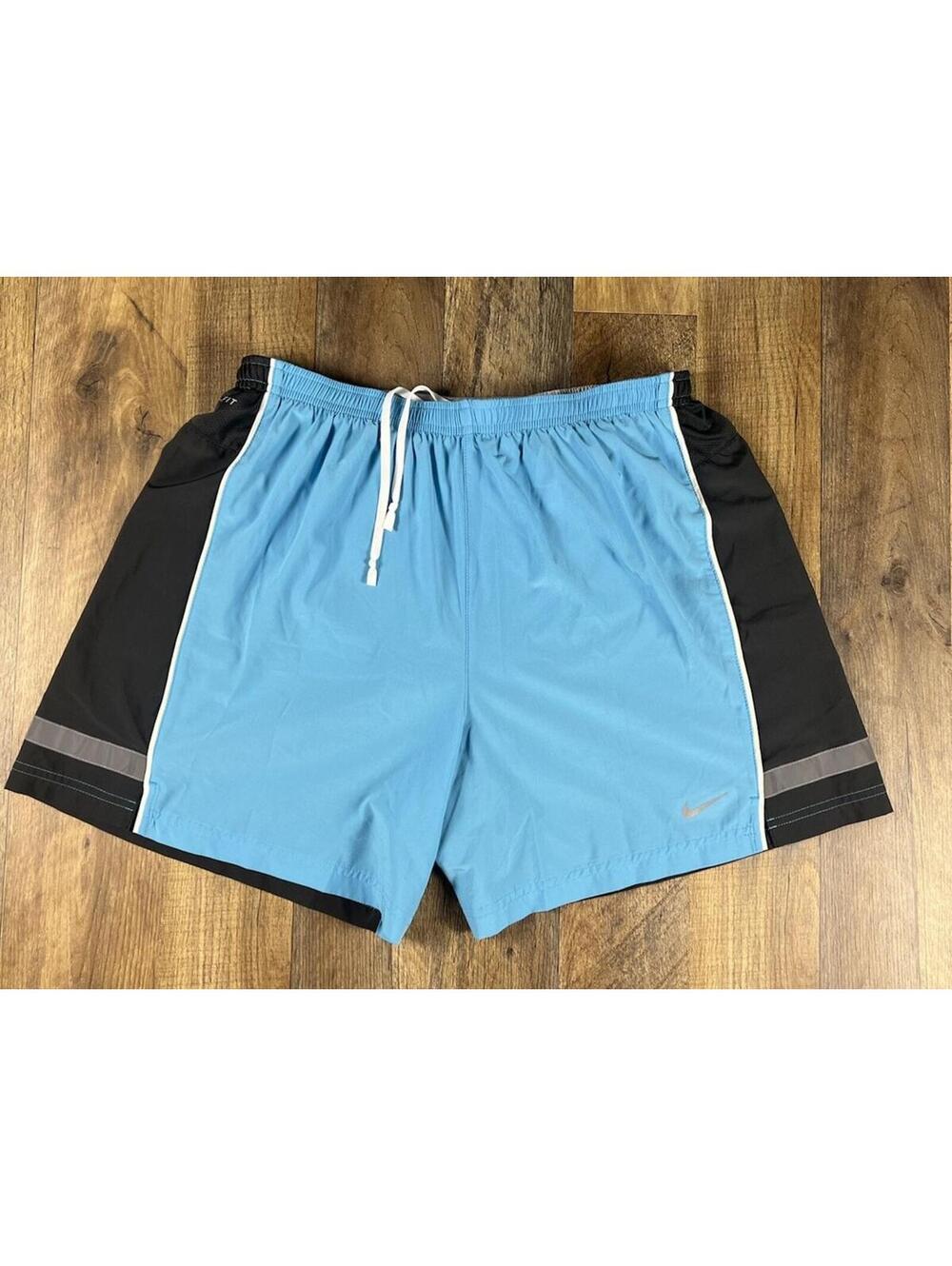 Nike Dri-Fit Lined Running Shorts Men's Large Zip Pocket 5" inseam